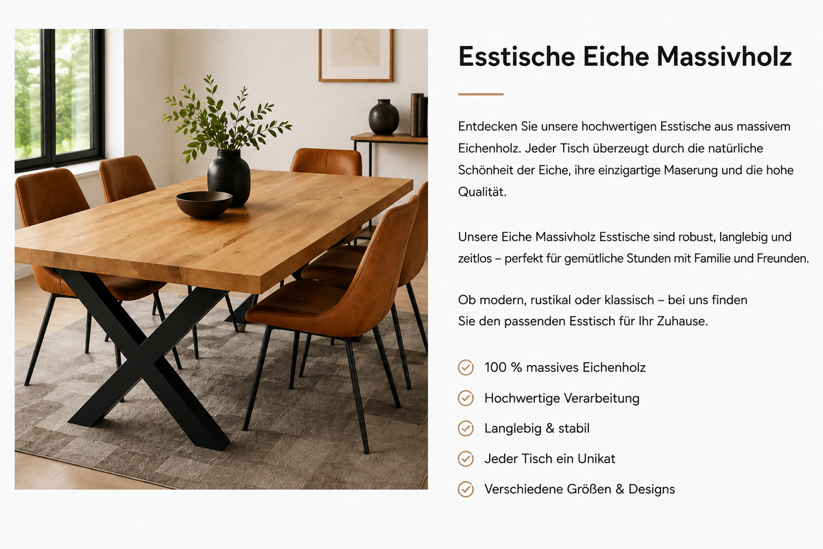 Esstische Eiche Massivholz