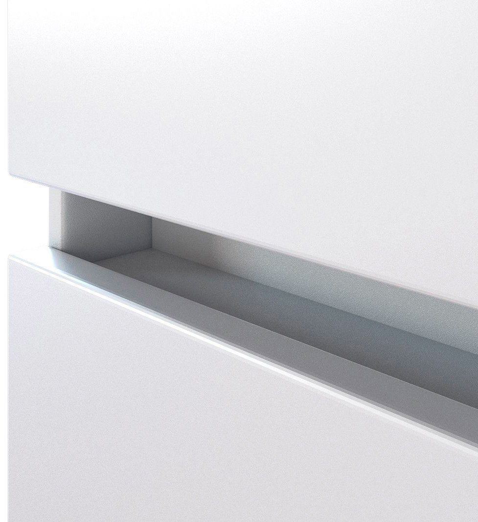 Badmöbel Set 80 cm Weiß – LED-Spiegelschrank & Soft-Close | Simo Möbel