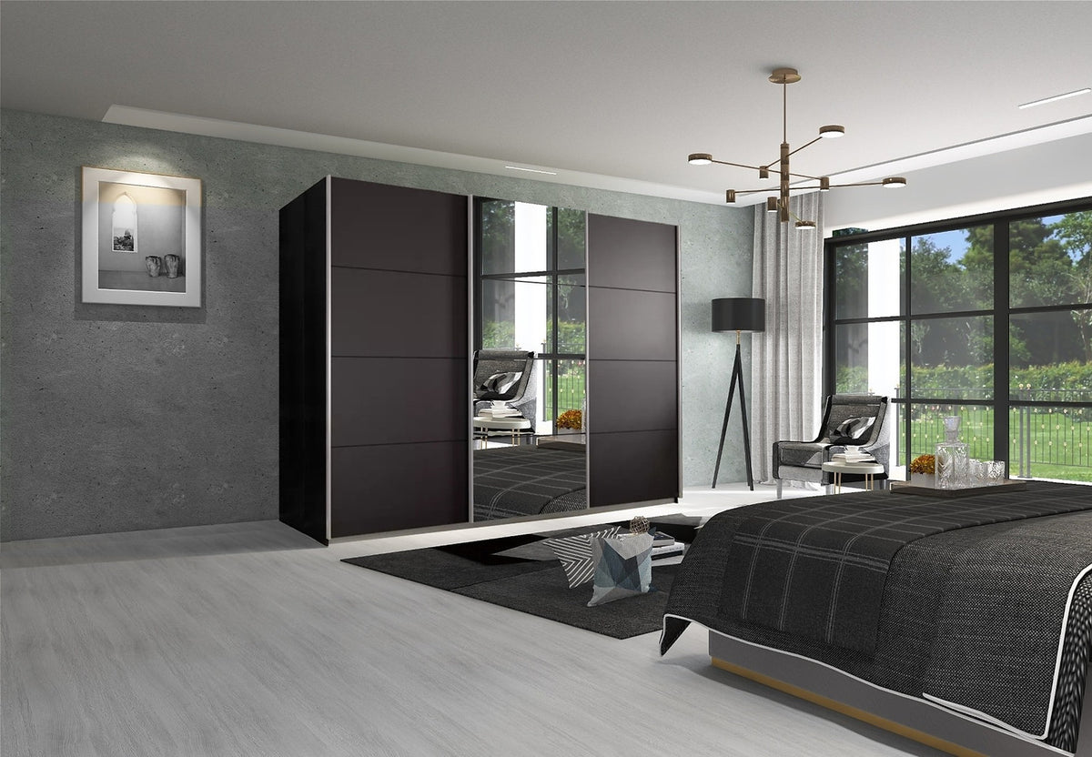 Kleiderschrank Ezio Graphit B/h/t: Ca. 270x210x62 Cm