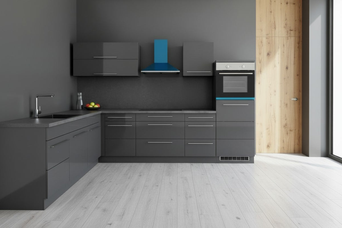 L-Küche 300x220 cm – Moderne Eckküche Made in Germany mit Soft-Close | Simo Möbel