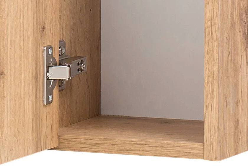 Spiegelschrank Farbe Buche  FLORIA – 100 cm – 3 Spiegeltüren – LED-Beleuchtung