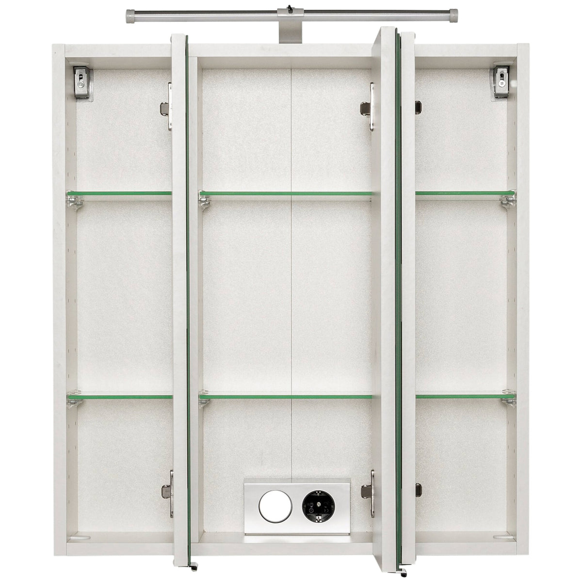 Spiegelschrank VELNO 60 cm Weiß mit LED