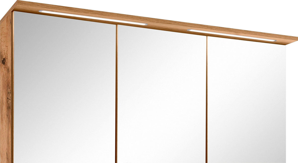 Badezimmermöbel Set – Waschtisch + Spiegelschrank - 120 cm | Simo Möbel