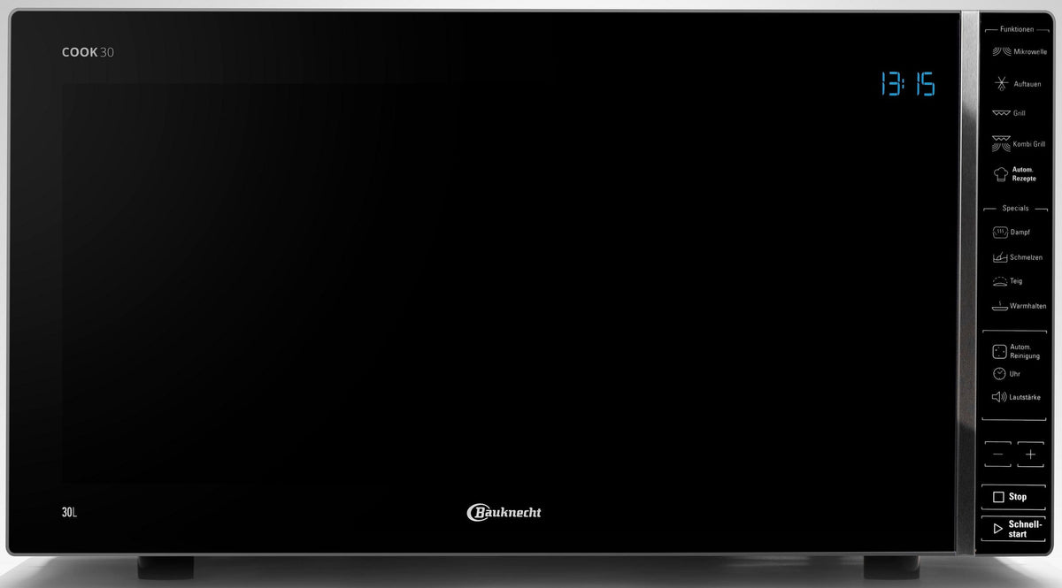 Bauknecht Mikrowelle 30 Liter – Grillfunktion 1050 Watt | Schwarz | Simo Möbel