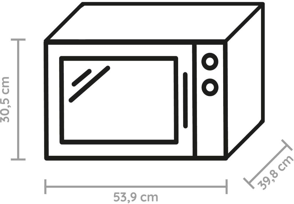 Bauknecht Mikrowelle 30 Liter – Grillfunktion 1050 Watt | Schwarz | Simo Möbel