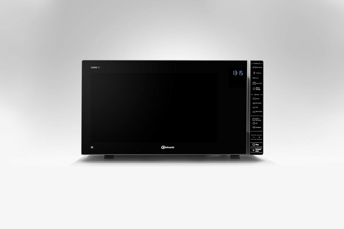 Bauknecht Mikrowelle 30 Liter – Grillfunktion 1050 Watt | Schwarz | Simo Möbel