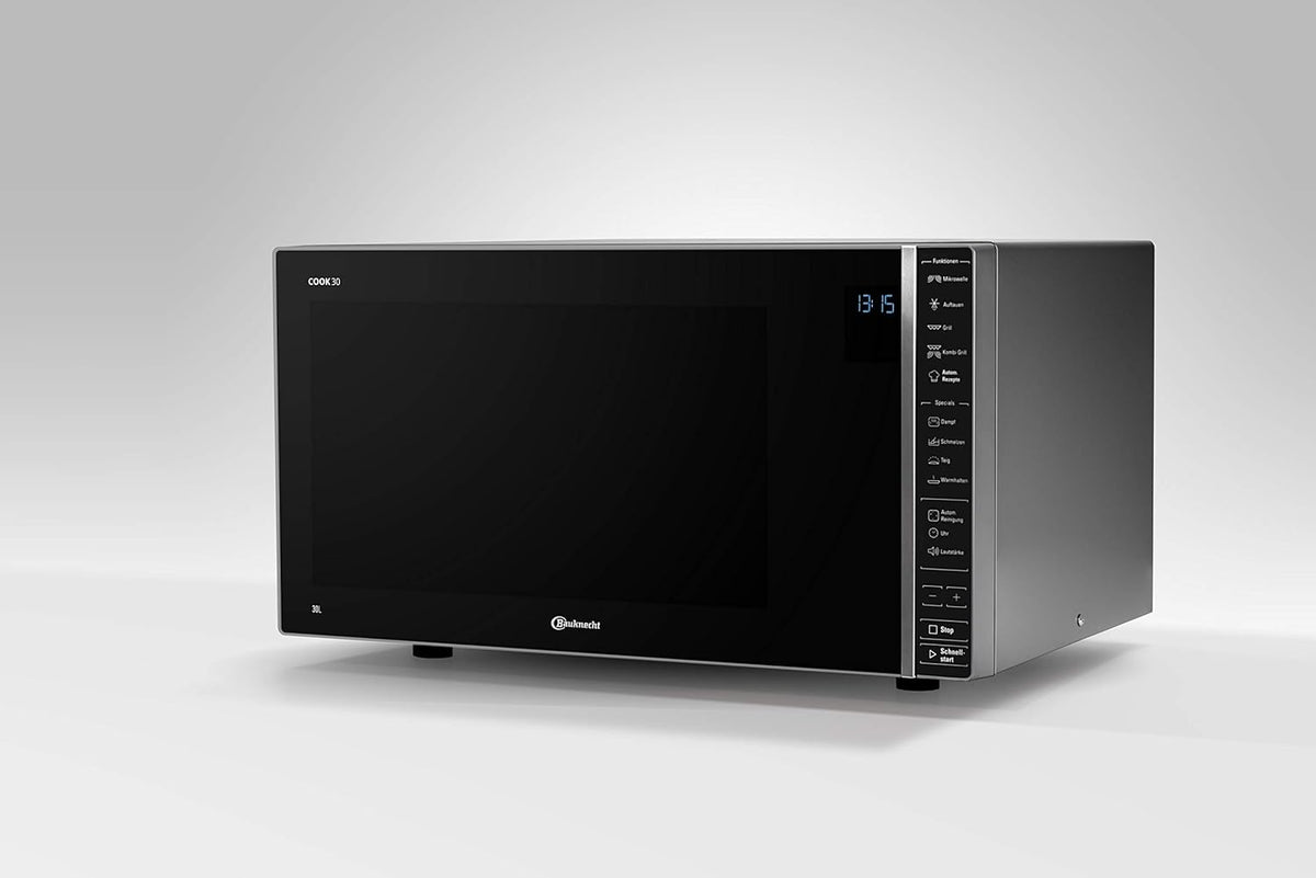 Bauknecht Mikrowelle 30 Liter – Grillfunktion 1050 Watt | Schwarz | Simo Möbel