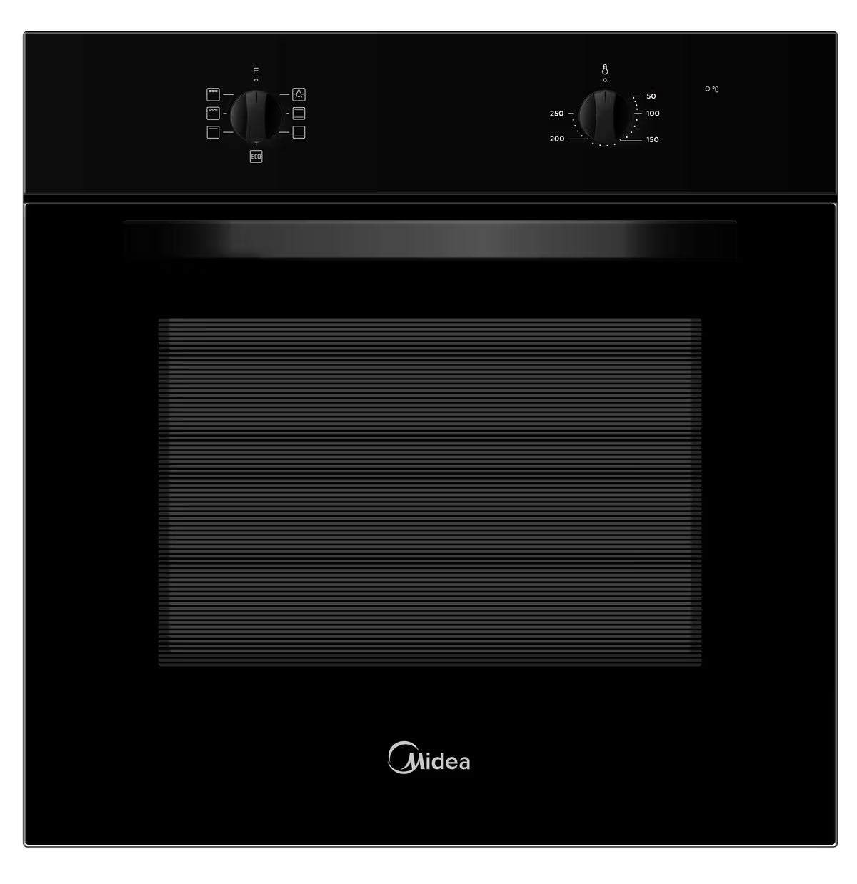 Midea Einbaubackofen MBO65M40M0-BK – Schwarz – 70 Liter – EEK A