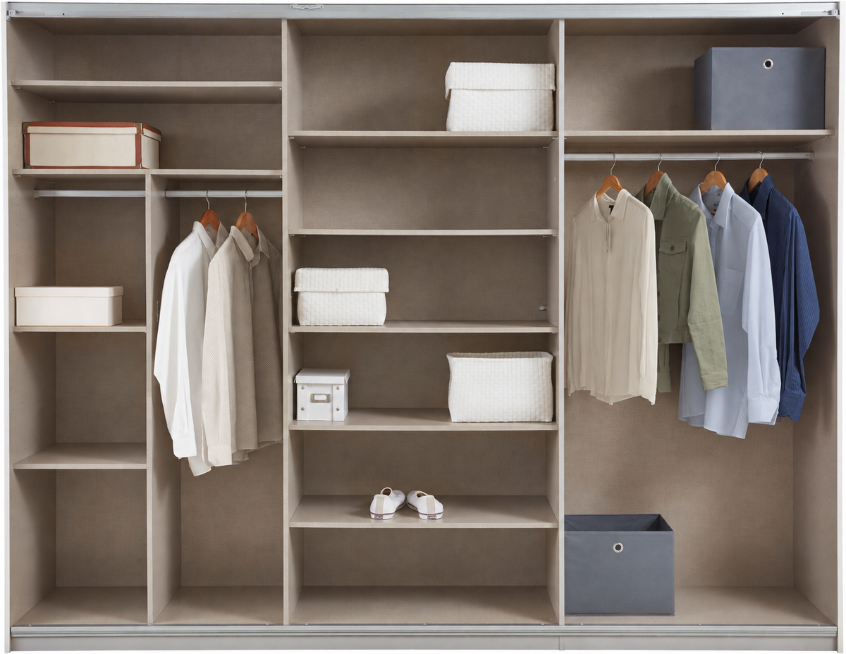 Kleiderschrank Ezio Graphit B/h/t: Ca. 270x210x62 Cm