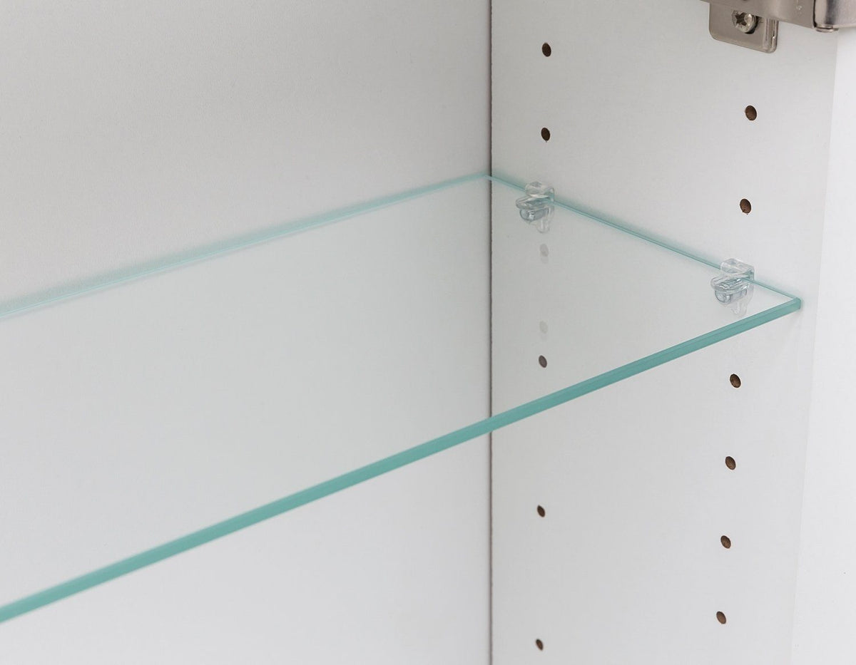Spiegelschrank VELNO 60 cm Weiß mit LED