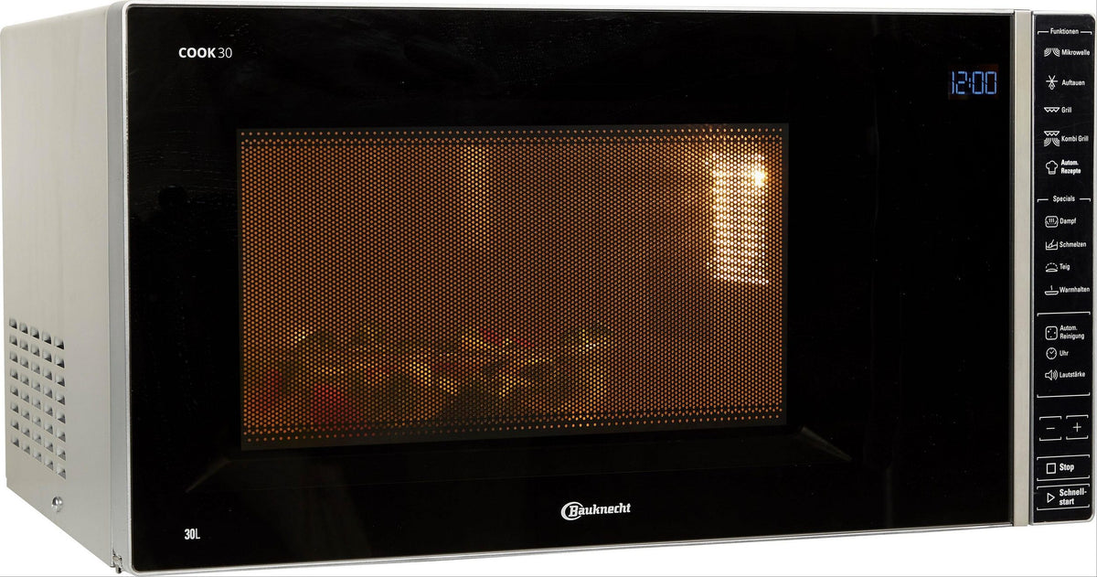 Bauknecht Mikrowelle 30 Liter – Grillfunktion 1050 Watt | Schwarz | Simo Möbel